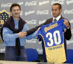 Japan striker Takahara signs for Boca Juniors